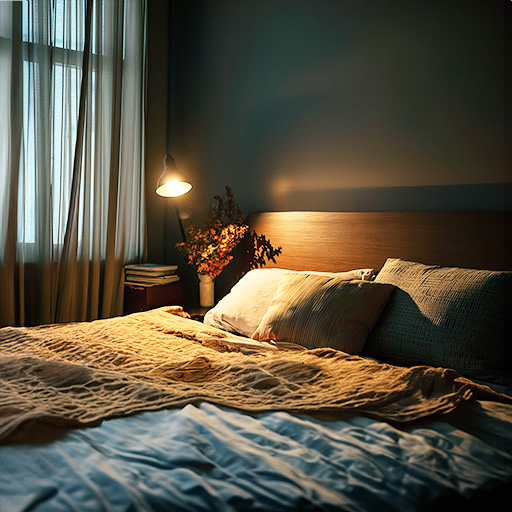 Image of a bed where a person sleeps after consumer Breez Cannabis nighttime products